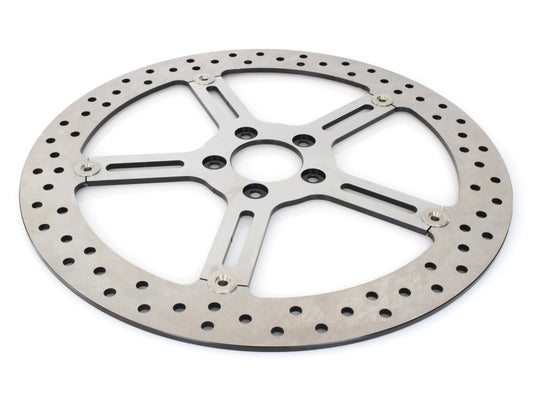 Arlen Ness 15in Left Hand Front Big Brake Disc Rotor Fits Softail Street Bob Breakout Low Rider 2018up Standard 2020up
