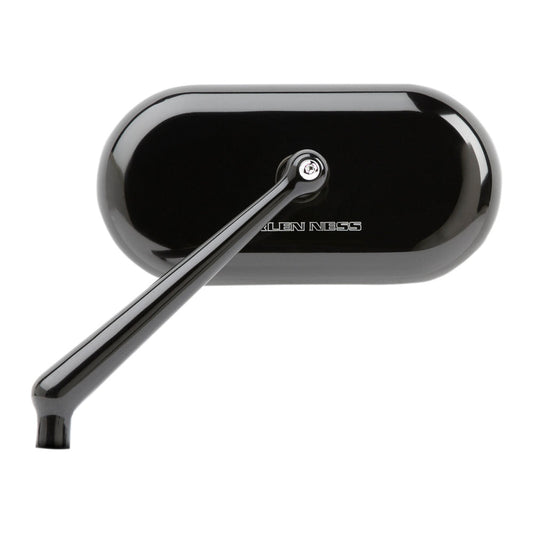 Arlen Ness Forged Oval Mirror – Black, Left