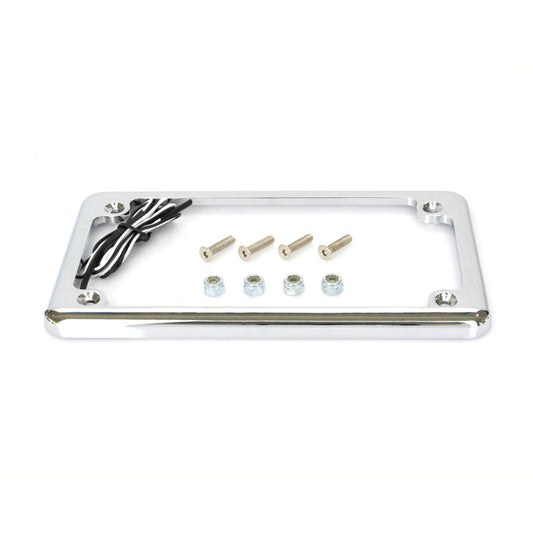 Custom Dynamics Flat Low Profile Number Plate Frame with LED Illumination