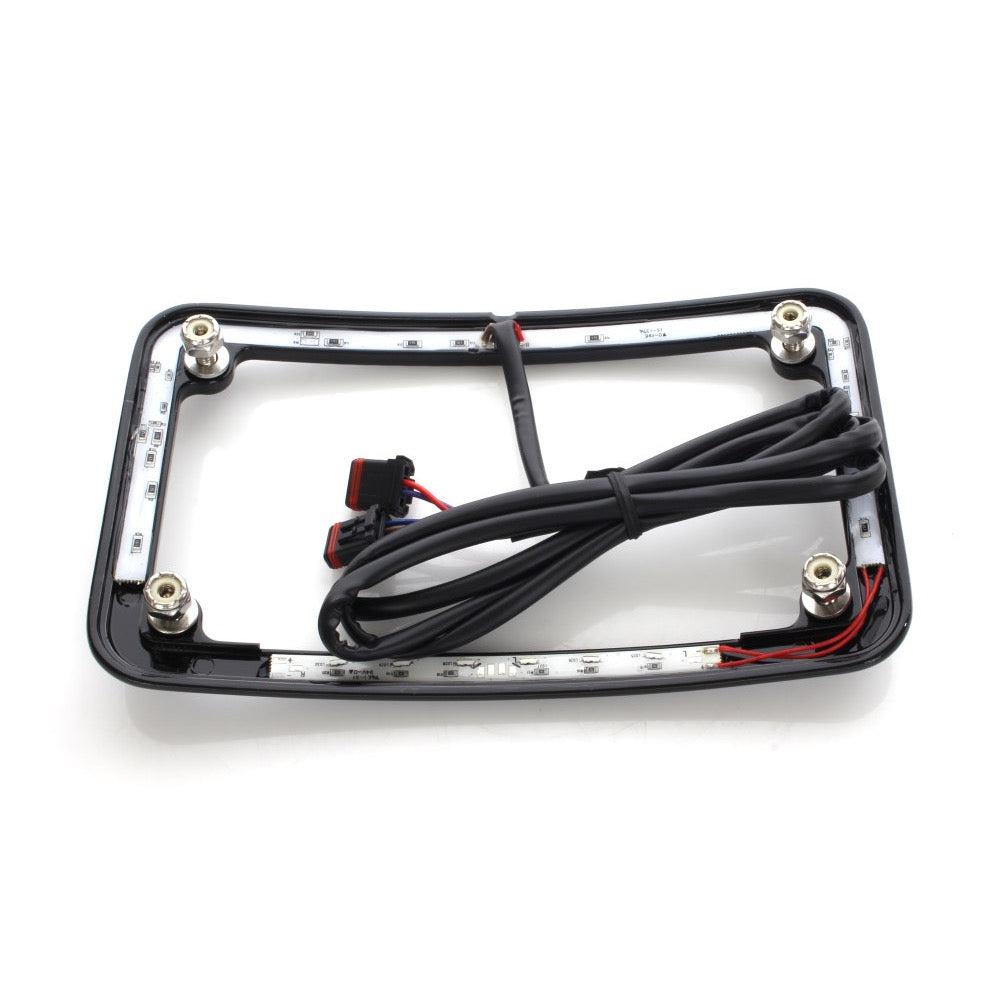 Cycle Visions Curved Slick Signal & Number Plate Frame – Softail 2018–Up