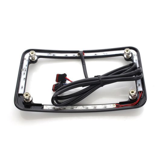 Cycle Visions Curved Slick Signal & Number Plate Frame – Softail 2018–Up