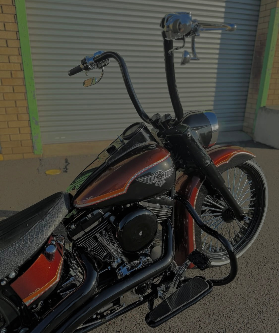 Carlini Design Gangster Ape Handlebars – Harley-Davidson 1.25in Clamp