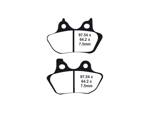Lyndall Brakes Gold Plus Brake Pads Fits Front Rear on Sportster 2000-2003 Big Twin 2000-2007 V-Rod 2002-2005