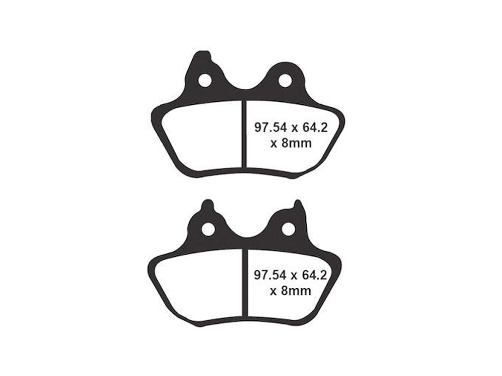 Lyndall Brakes Gold Plus Brake Pads Fits Front on Softail 2015up XR1200 2008-2012