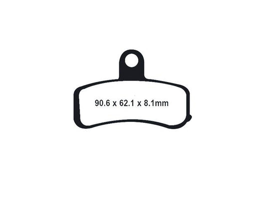 Lyndall Brakes Gold Plus Brake Pads Fits Rear on Dyna Softail 2008-2017