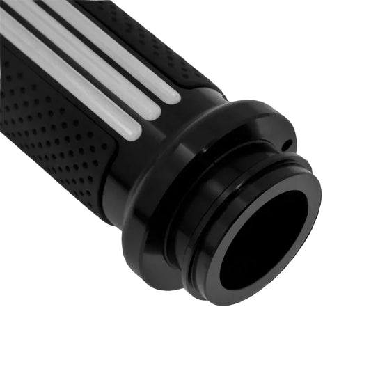 HD Style throttle-by-wire grips – close-up of the Contrast Cut end