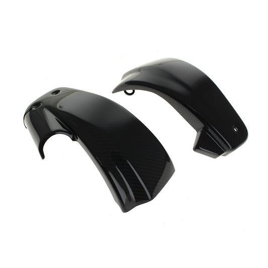 Saddlemen Carbon Side Covers – Softail 2018–2024 with Remote Preload Adjuster
