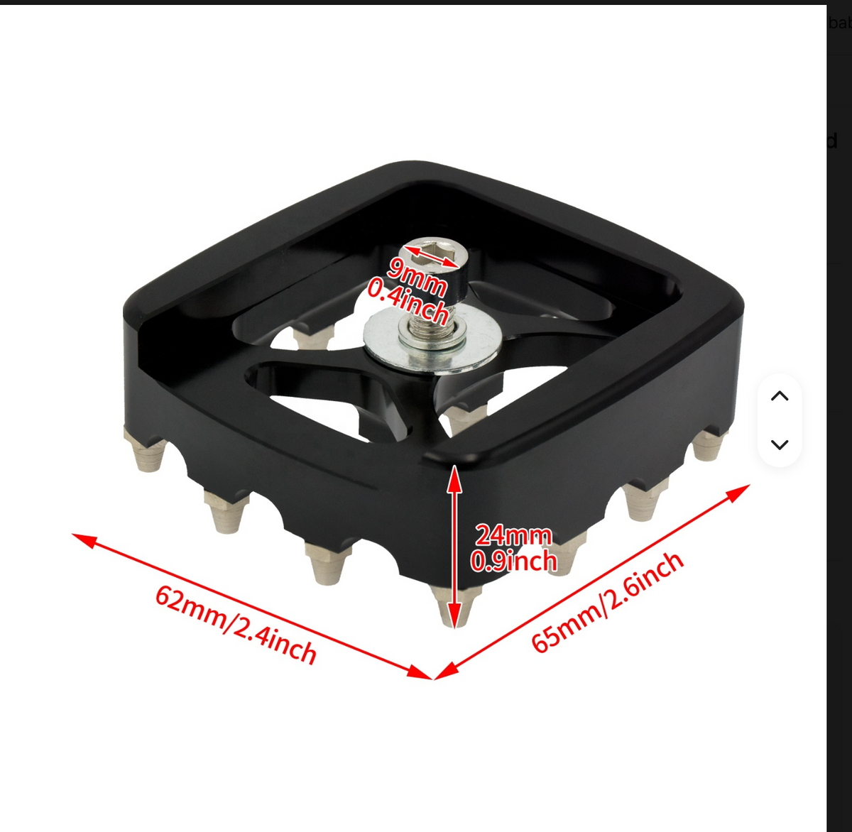 Brake Pedal Pad – MX Style Black