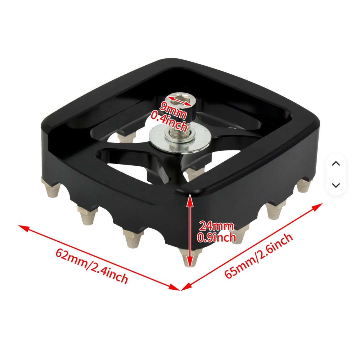 Brake Pedal Pad – MX Style Black