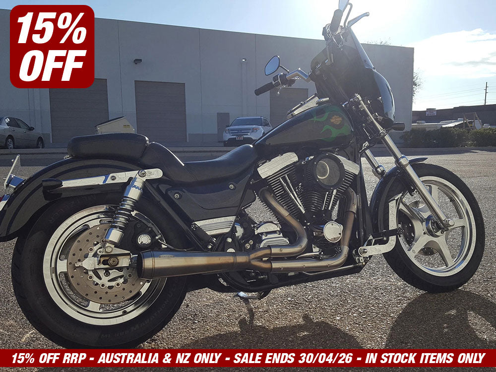Assault 2-into-1 Exhaust - Stainless Steel. Fits Softail 2018up - Trask Performance