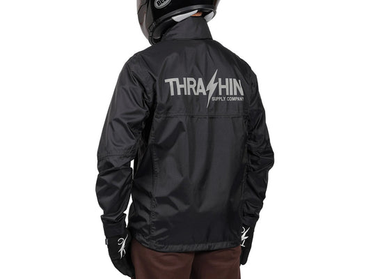 Thrashin Mission Rain Jacket V2 – All Black