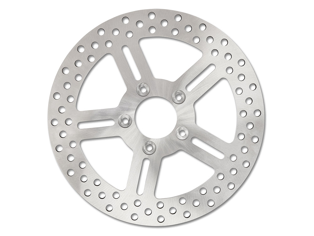 Performance Machine 11.5in Front Classic 5 Spoke Stainless Steel Disc Rotor Fits Most Big Twin 2000-2014 Sportster 2000-2013