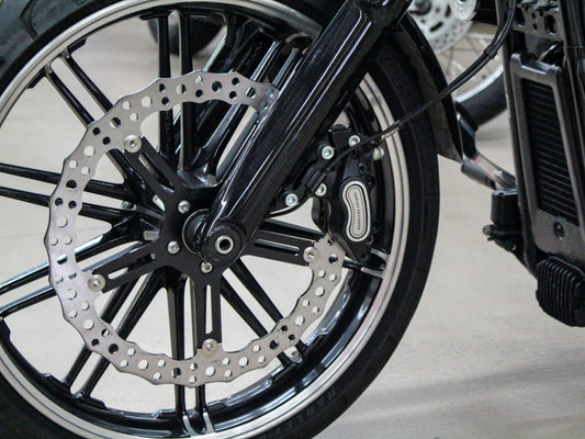 Arlen Ness 15in Left Hand Front Jagged Big Brake Disc Rotor Fits Softail Street Bob Breakout Low Rider 2018up Standard 2020up
