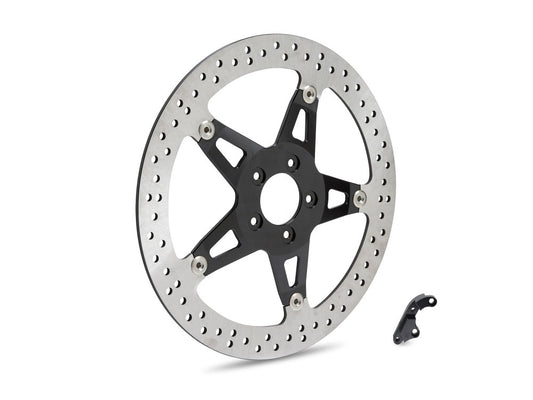 Arlen Ness 14in Left Hand Front Big Brake Disc Rotor Fits FXDR 2019-2020 Touring 2008-2013 2018-2023 Special Models with Hub Mounted Disc