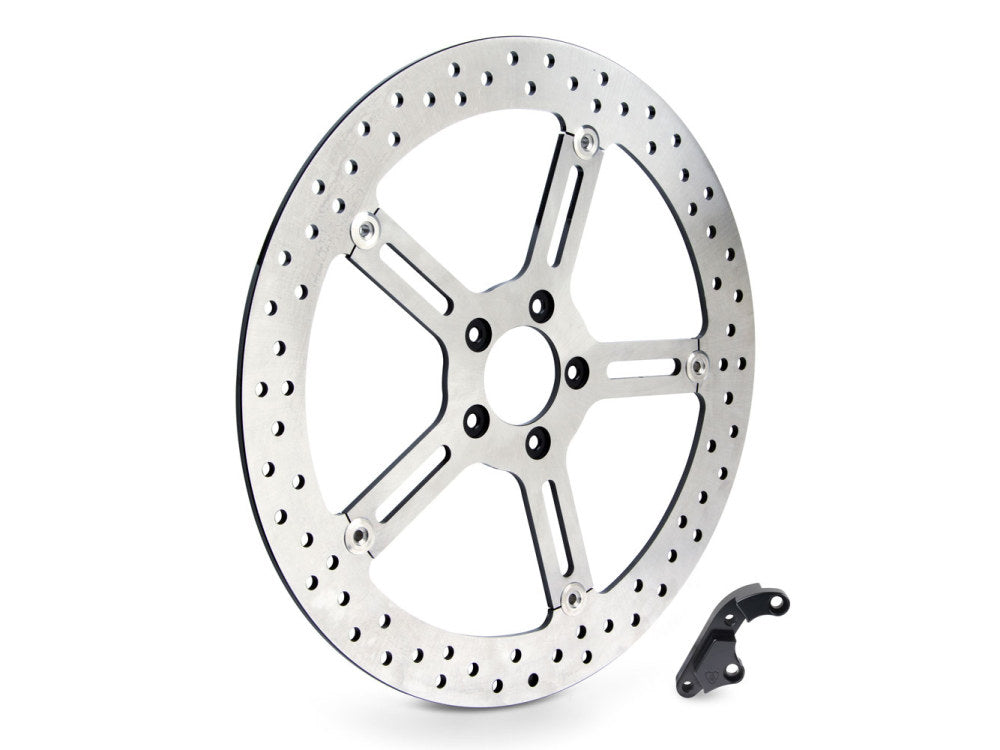 Arlen Ness 15in Left Hand Front Big Brake Disc Rotor Fits Softail 2000-2014 Dyna 2000-2005