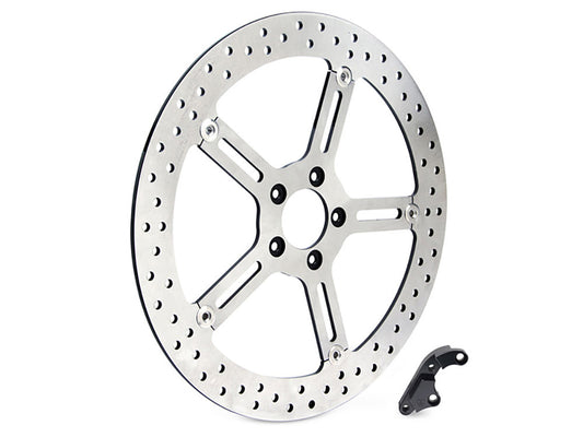 Arlen Ness 15in Left Hand Front Big Brake Disc Rotor Fits Softail 2015-2017 Dyna 2006-2017