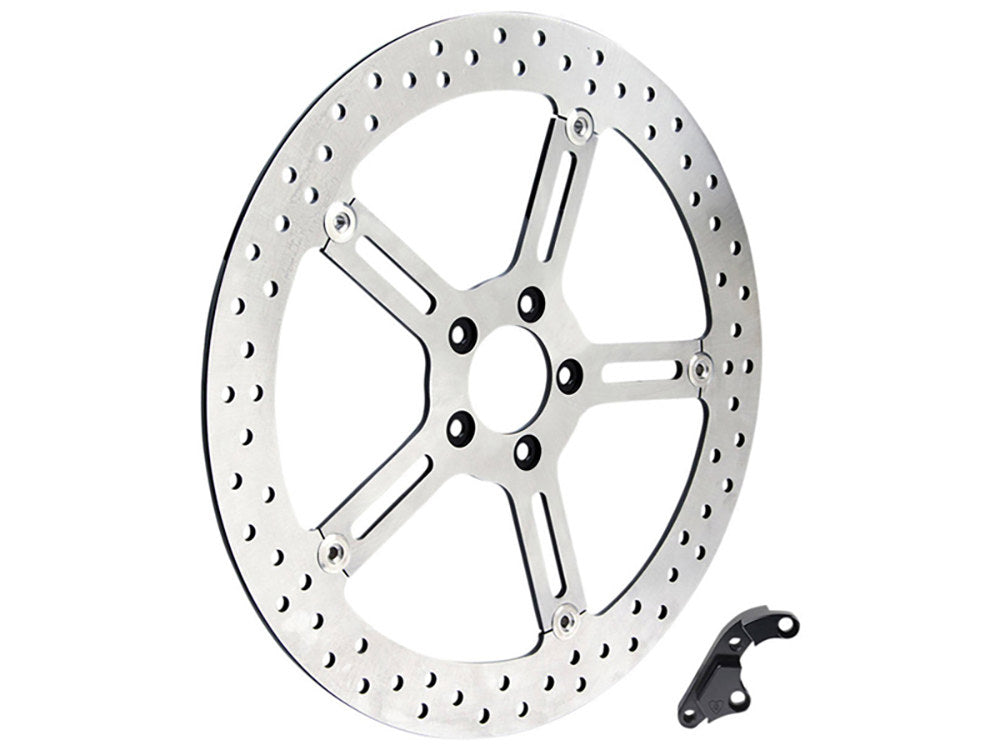 Arlen Ness 15in Right Hand Front Big Brake Disc Rotor Fits Softail 2015-2017 Dyna 2006-2017