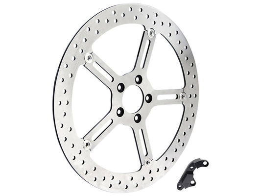 Arlen Ness 15in Right Hand Front Big Brake Disc Rotor Fits Softail 2015-2017 Dyna 2006-2017
