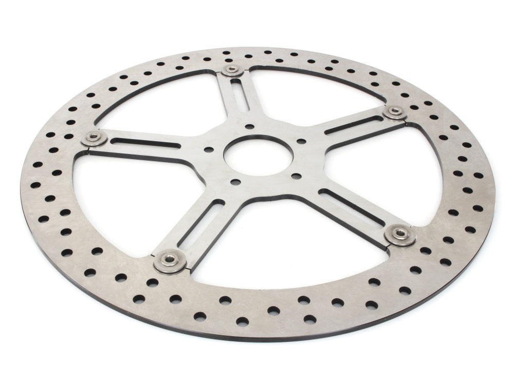 Arlen Ness 15in Left Hand Front Big Brake Disc Rotor Fits Softail Street Bob Breakout Low Rider 2018up Standard 2020up