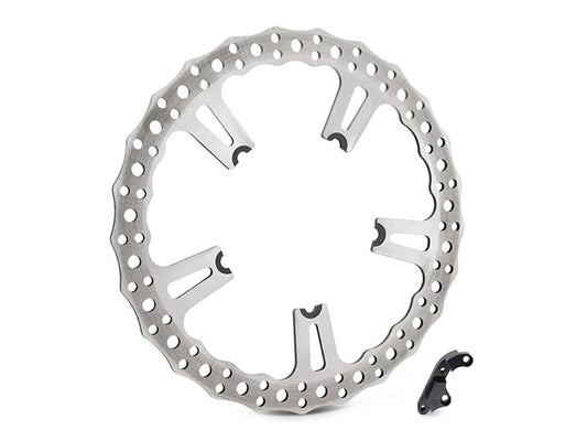 Arlen Ness 15in Left Hand Front Jagged Big Brake Disc Rotor Fits Softail 2000-2014 Dyna 2000-2005
