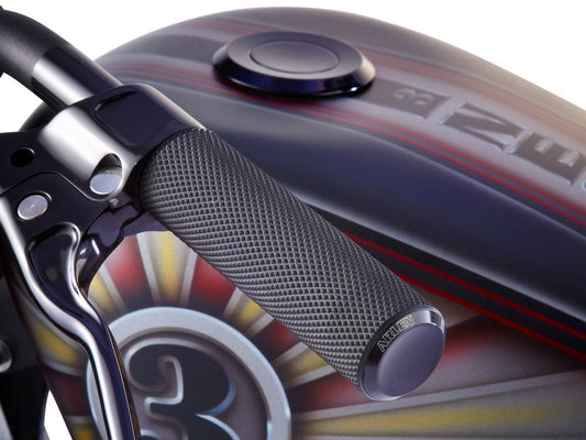 Arlen Ness Knurled Fusion Handgrips – Throttle By Wire