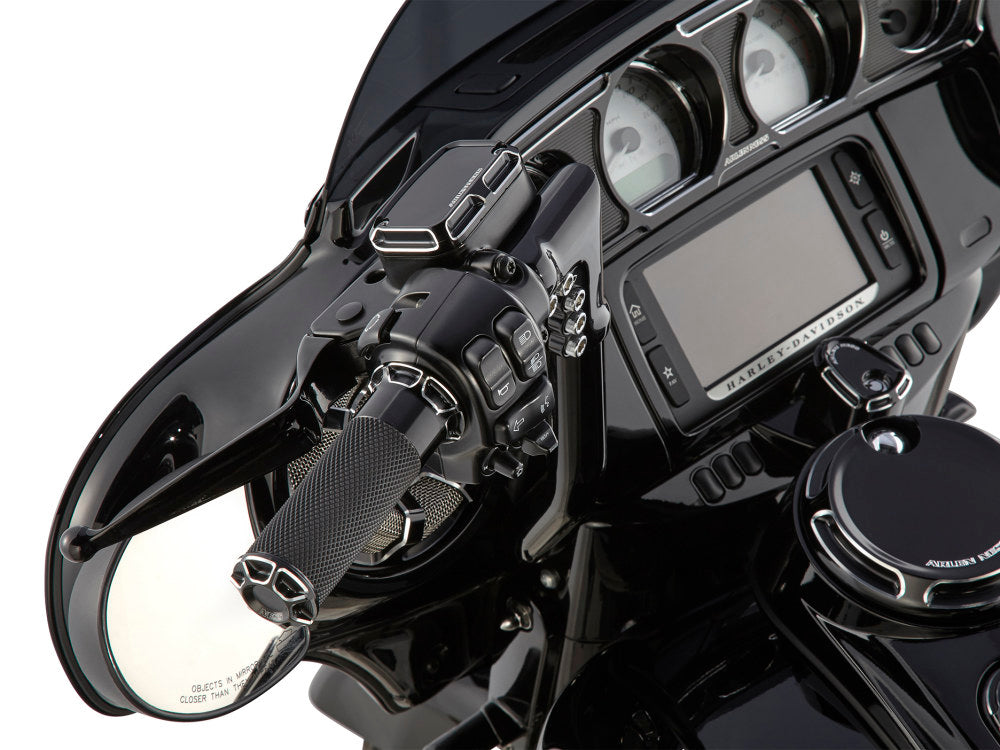Arlen Ness Bevelled Fusion Handgrips – Black