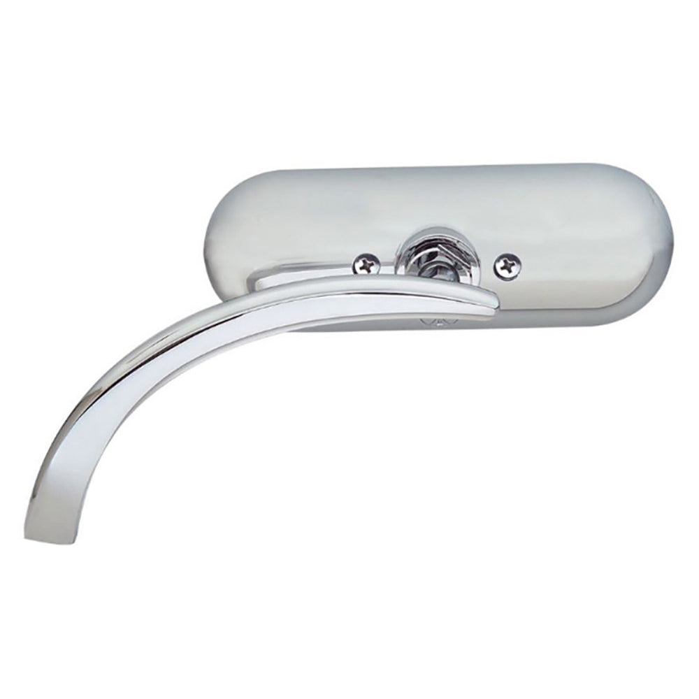 Arlen Ness Mini Oval Mirror – Chrome, Left
