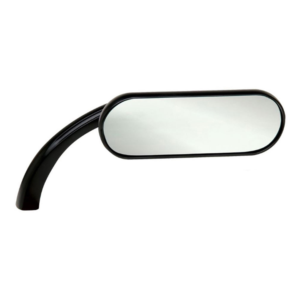 Arlen Ness Mini Oval Mirror – Black, Right