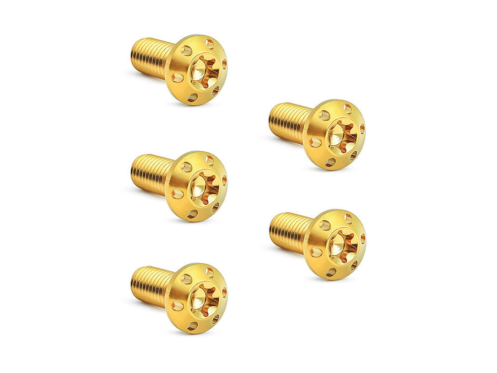 Arlen Ness Titanium Front Disc Rotor Bolts Gold Fits H-D Big Twin 1984up Sportster 1984-2021