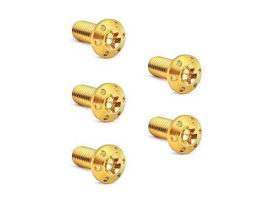Arlen Ness Titanium Front Disc Rotor Bolts Gold Fits H-D Big Twin 1984up Sportster 1984-2021