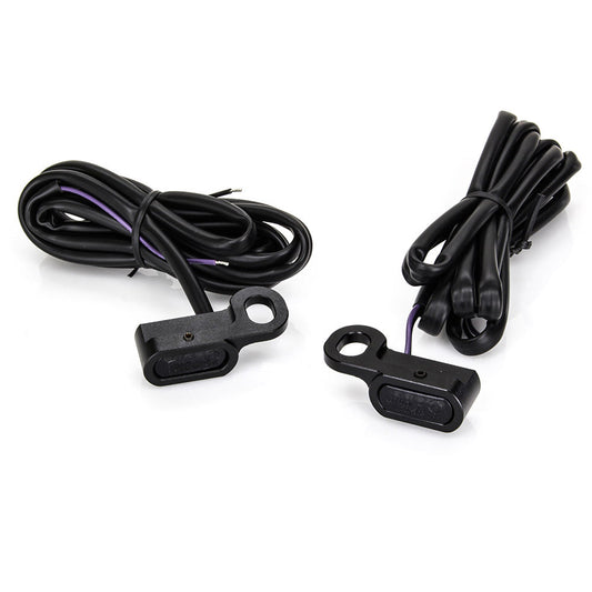 Rollies Speed Shop Under Perch Turn Signals – Black – Softail S 2016–2017, V-Rod 2009–2017 & Touring 2009–2020 Hydraulic Clutch