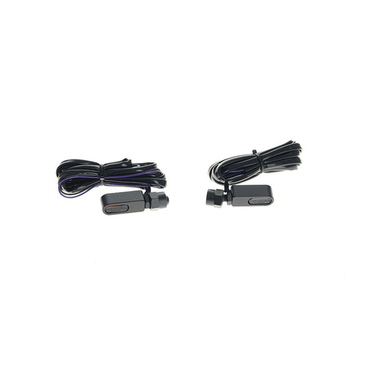 Rollies Speed Shop Under Perch Turn Signals – Black – Softail 2025 Onwards