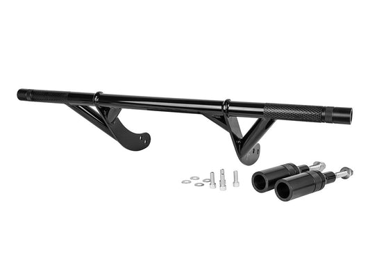 Burly Brand Front Rear Brawler Crash Bar Kit Black Fits Dyna 2006-2017 with Mid Mount Controls