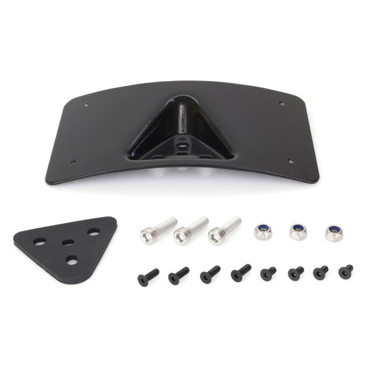 Custom Dynamics Curved Radius Laydown Number Plate Backing Plate – Black