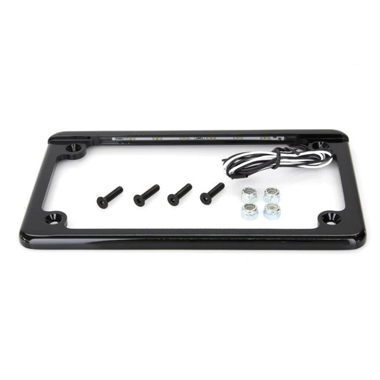 Custom Dynamics Flat Low Profile Number Plate Frame with LED Illumination