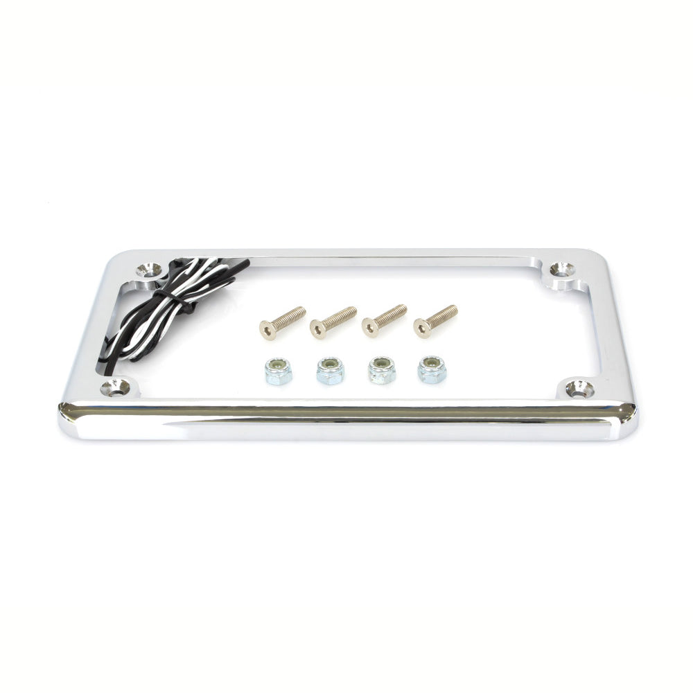 Custom Dynamics Flat Low Profile Number Plate Frame with LED Illumination