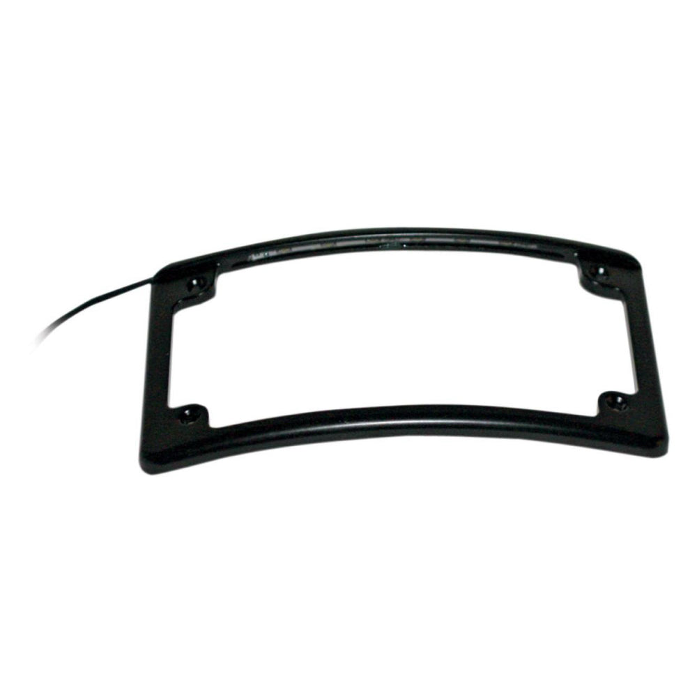 Custom Dynamics Curved Low Profile Number Plate Frame with LED Illumination