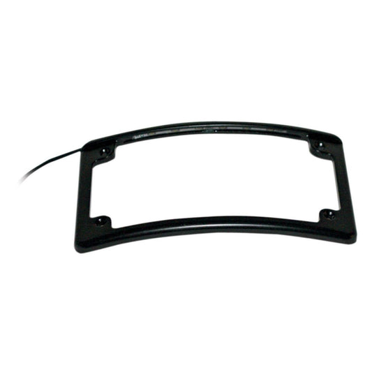 Custom Dynamics Curved Low Profile Number Plate Frame with LED Illumination