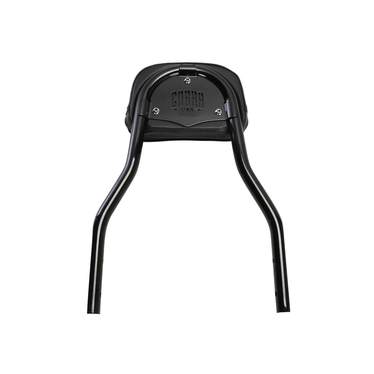 Cobra Black Short Quick Detachable Sissy Bar – Dyna 2006–2017 rear view