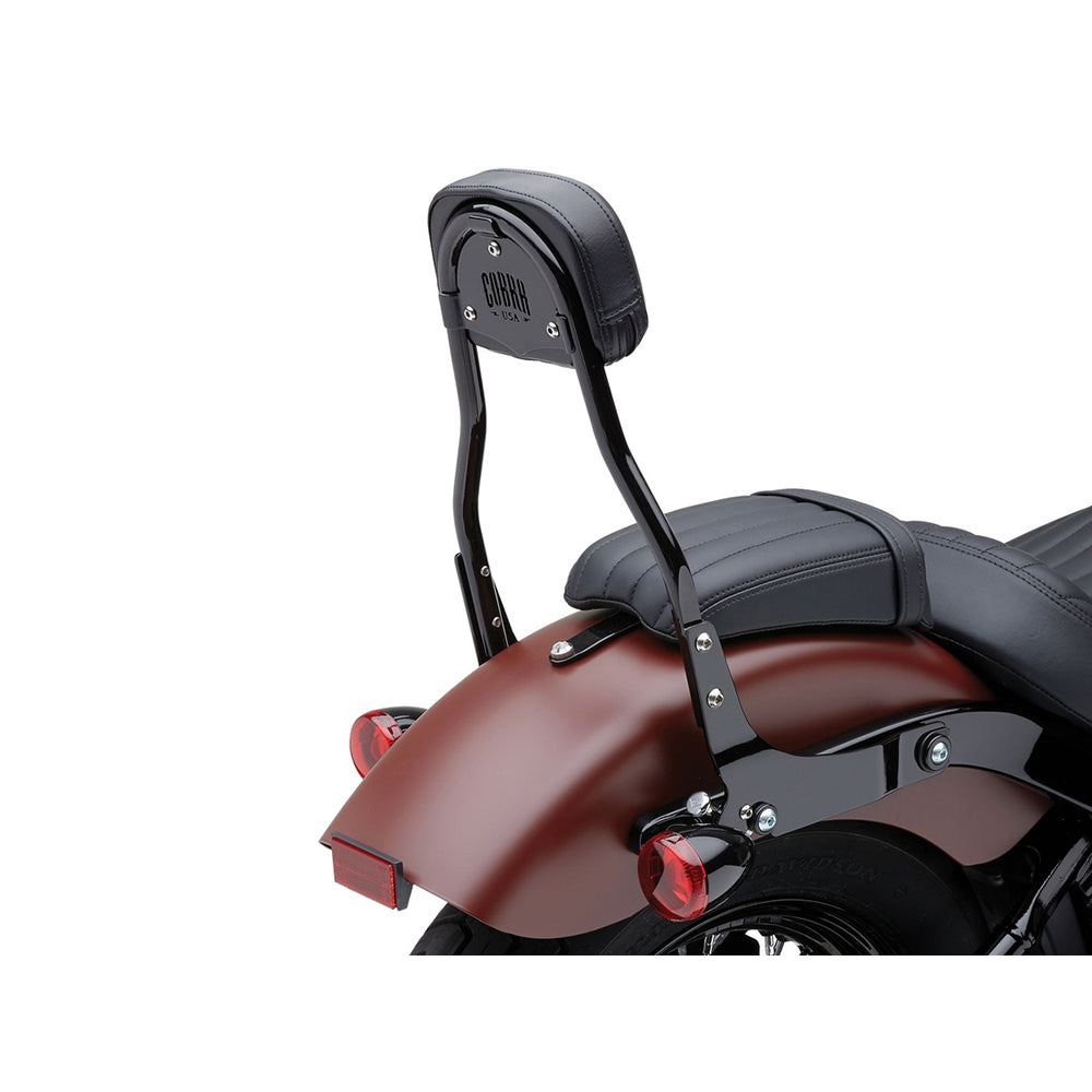 Cobra Black Short Quick Detachable Sissy Bar – Softail 2018-Up fitted