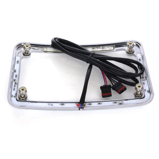 Cycle Visions Curved Slick Signal & Number Plate Frame – Softail 2018–Up
