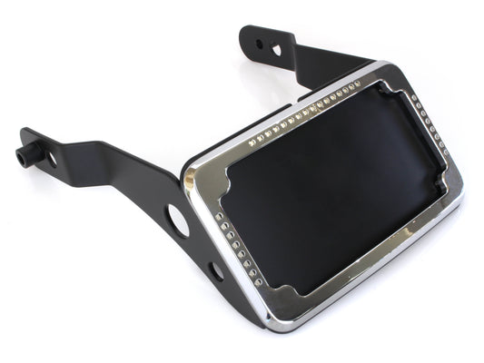 Cycle Visions Tail Tidy Fender Eliminator Kit Chrome with Run Turn Brake and Number Plate Lights Fits Dyna Street Bob 2013-2017 and Dyna Low Rider S 2016-2017