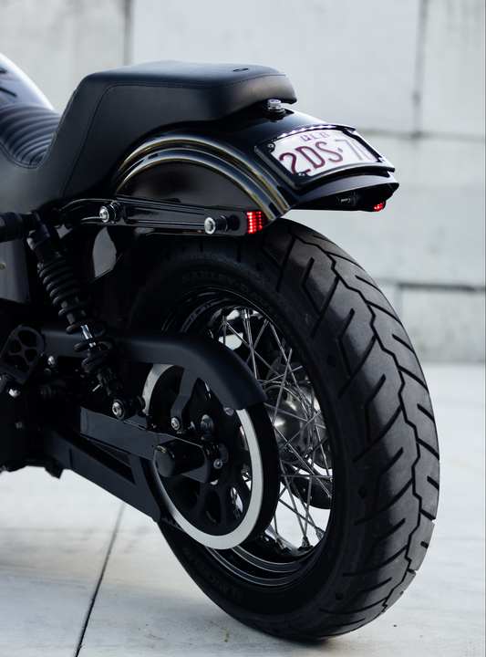 Curved Low Profile Number Plate Frame with LED Illumination