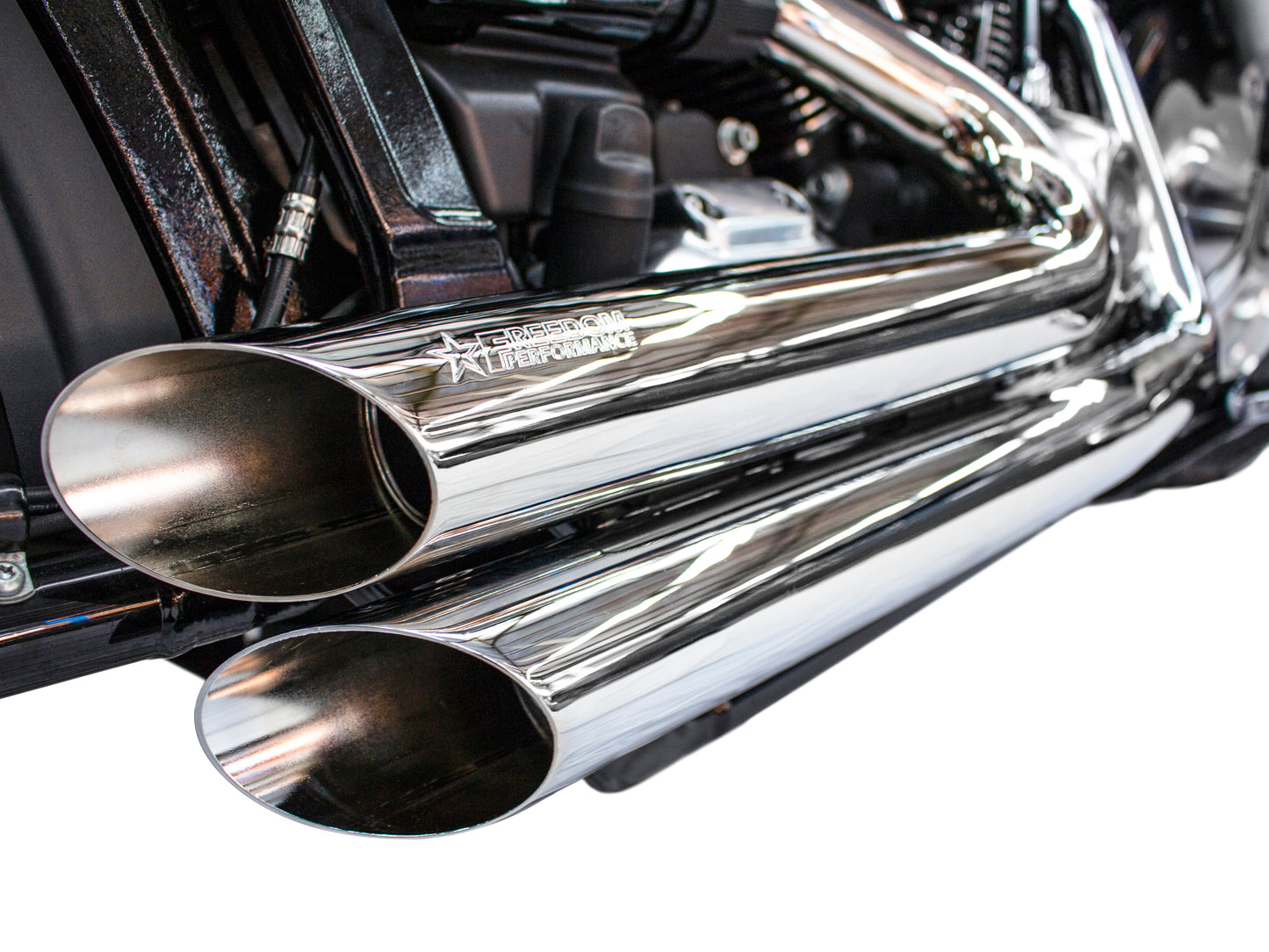 Amendment Exhaust - Chrome. Fits Softail 2018up. - Freedom Performance Exhaust