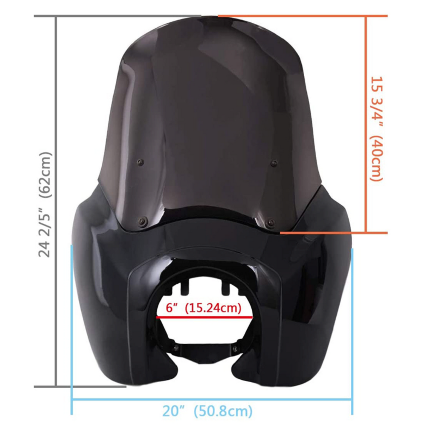 Club-Style Fairing with 15” Smoked Windshield – Harley Dyna 2006–2017