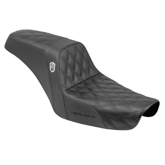 Step-Up San Diego Customs Pro Series Gripper Dual Seat. Fits Dyna 1996-2003 – Saddlemen Seats