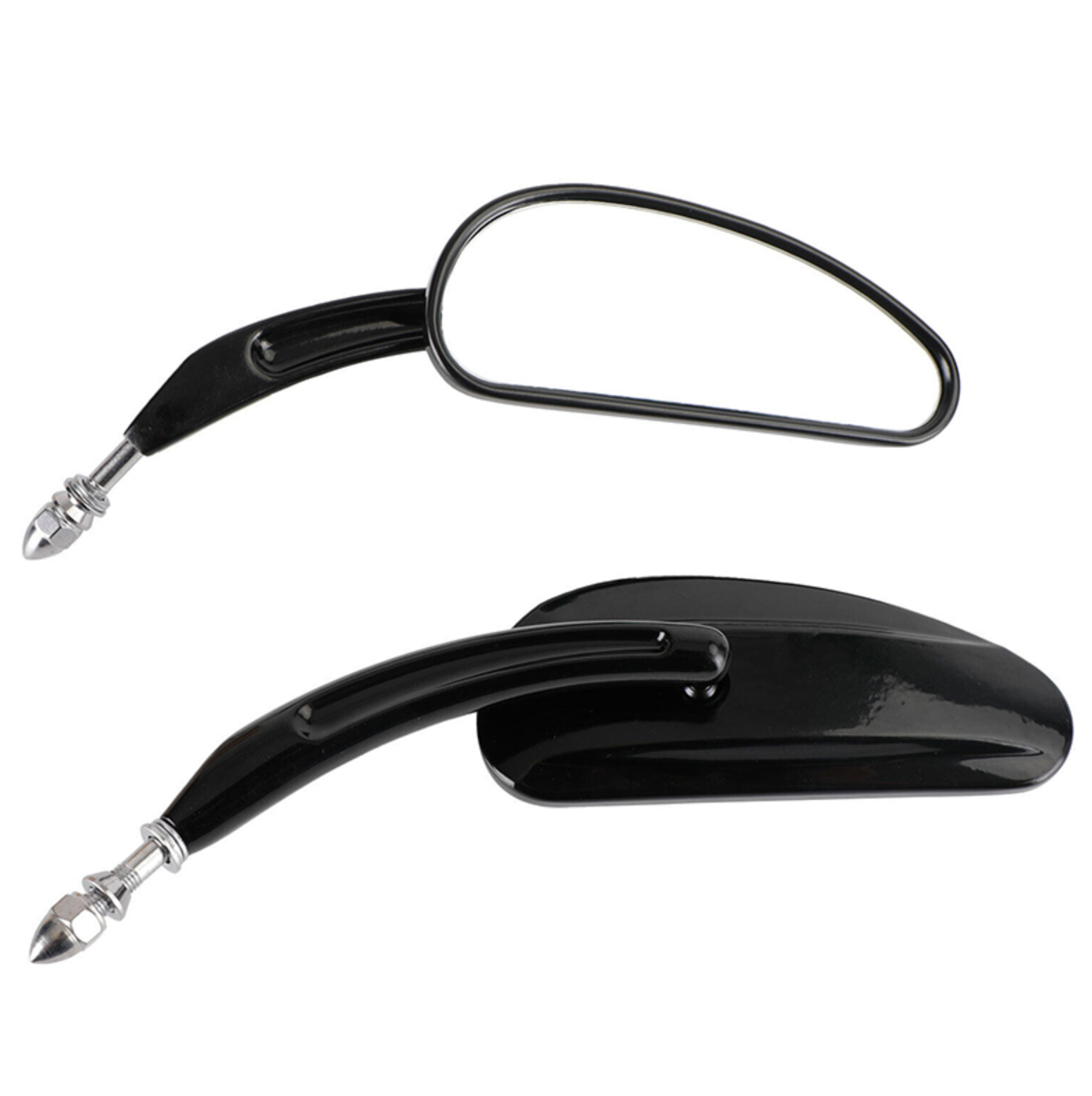 Black motorcycle mirror