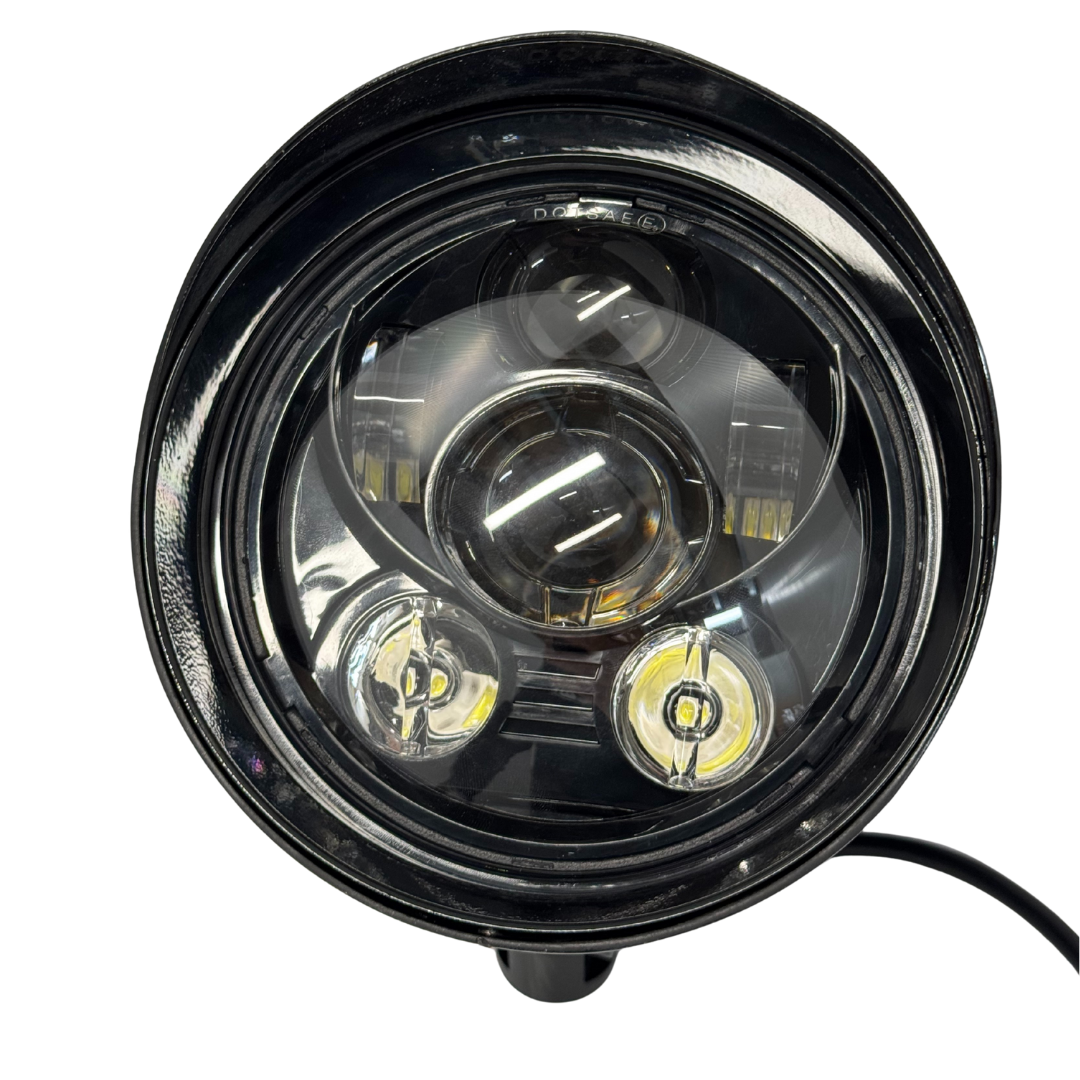 Big Daddy Customs Bullet Headlight with Daymaker LED – Gloss Black