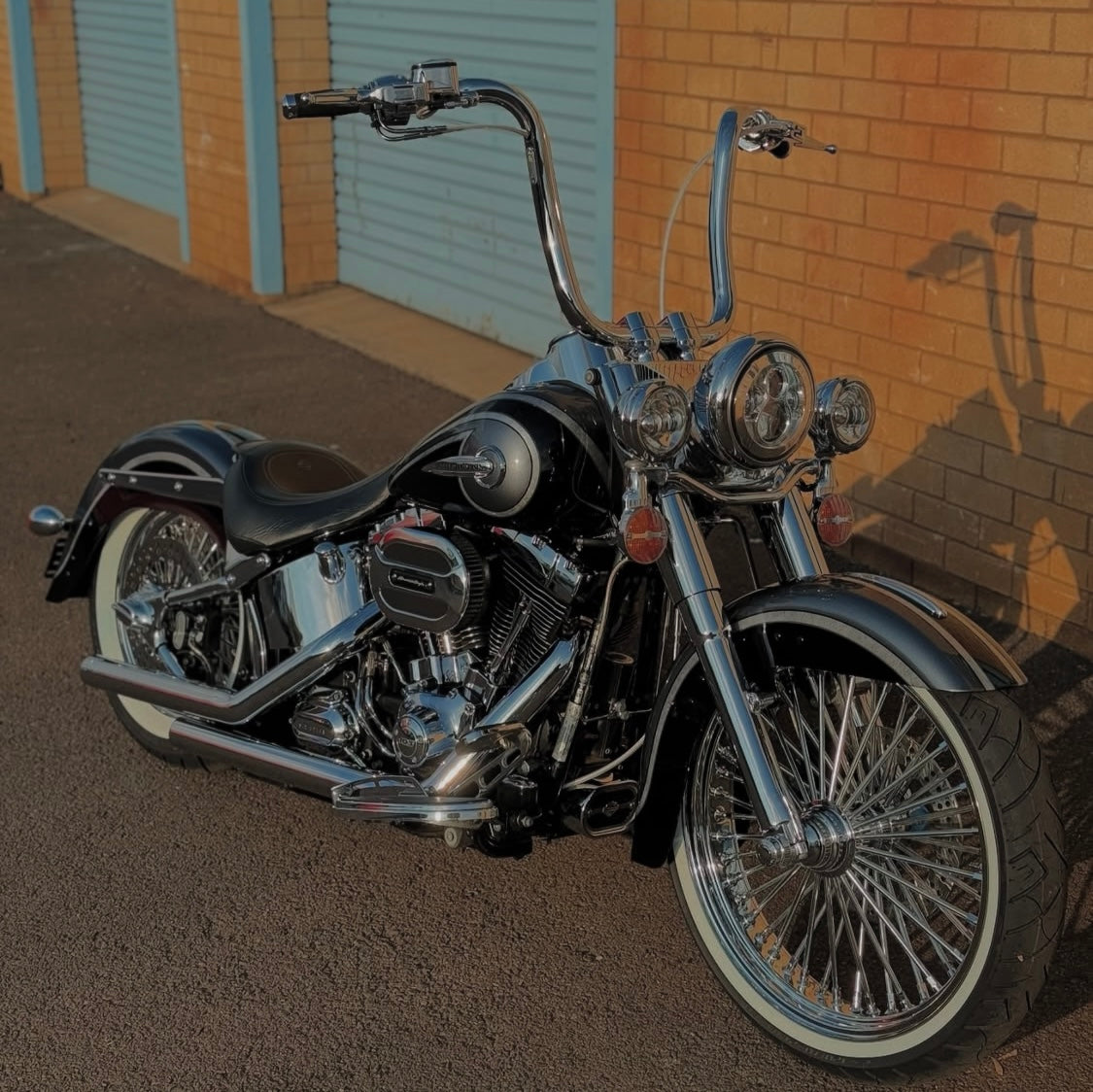 Carlini Design Gangster Ape Handlebars – Harley-Davidson 1.5in Clamp