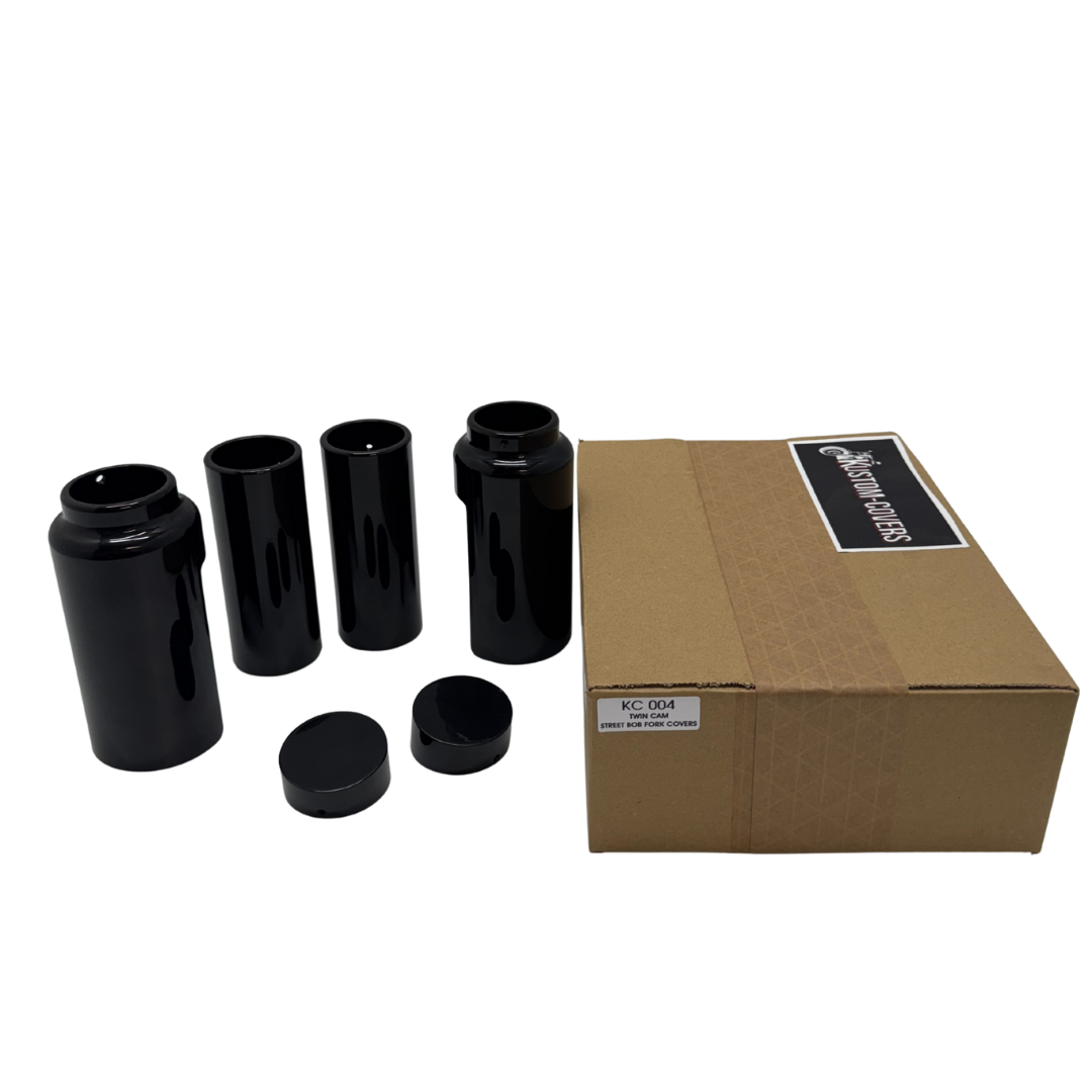 Big Daddy Customs 6-Piece Fork Cover Set Gloss Black – Dyna 2008-2017